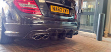 Load image into Gallery viewer, Carbon Fibre Big Fin Rear Diffuser for Mercedes Benz W204 C63 and C Class Facelift 12-14
