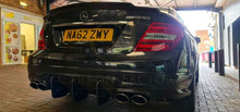Load image into Gallery viewer, Carbon Fibre Big Fin Rear Diffuser for Mercedes Benz W204 C63 and C Class Facelift 12-14

