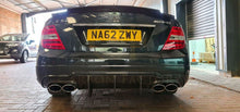Load image into Gallery viewer, Carbon Fibre Big Fin Rear Diffuser for Mercedes Benz W204 C63 and C Class Facelift 12-14
