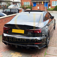 Load image into Gallery viewer, Carbon Fibre Rear Diffuser with LED for Audi 8V RS3 Saloon 17-20
