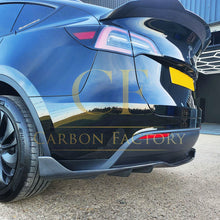 Load image into Gallery viewer, CS Style Carbon Fibre Rear Diffuser for Tesla Model Y 19-24
