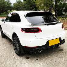 Load image into Gallery viewer, LED Style Carbon Fibre Rear Diffuser for Porsche Macan 14-20
