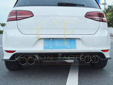 Load image into Gallery viewer, OS Style Carbon Fibre Rear Diffuser for VW Golf MK7 R 14-17
