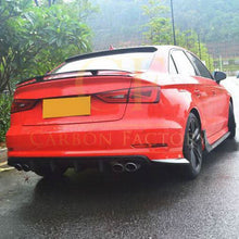 Load image into Gallery viewer, RS Style Carbon Fibre Rear Diffuser for Audi A3 S Line S3 Saloon 13-15
