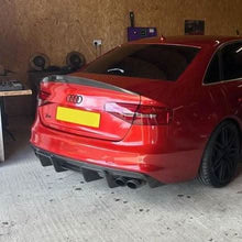 Load image into Gallery viewer, V Style Carbon Fibre Rear Diffuser for Audi S4 B8.5 A4 S Line 13-15
