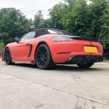 Load image into Gallery viewer, V Style Carbon Fibre Rear Diffuser for Porsche Boxster &amp; Cayman 718 16-18

