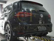 Load image into Gallery viewer, V Style Carbon Fibre Rear Diffuser for VW Golf MK7 R 14-17
