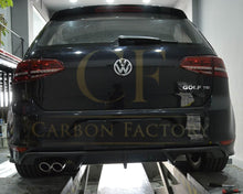 Load image into Gallery viewer, V Style Carbon Fibre Rear Diffuser for VW Golf MK7 R 14-17

