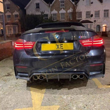 Load image into Gallery viewer, V Style Carbon Fibre Rear Diffuser for BMW F80 M3 F82 F83 M4 14-20
