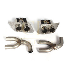 Load image into Gallery viewer, Exhaust Tips for P Style Carbon Fibre Rear Diffuser for Mercedes W117 CLA250 CLA45 13-19
