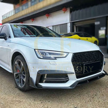 Load image into Gallery viewer, Carbon Fibre Fog Light Covers for Audi A4 B9 S Line 16-19
