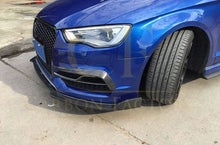 Load image into Gallery viewer, Carbon Fibre Front Bumper Trims for Audi A3 S Line S3 Saloon 13-15
