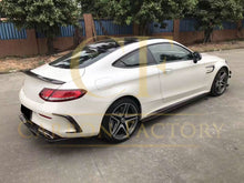 Load image into Gallery viewer, Carbon Fibre Rear Bumper Trims for Mercedes W205 C Class 2 Door Coupe 15-18
