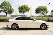 Load image into Gallery viewer, Carbon Fibre Rear Bumper Trims for Mercedes W205 C Class 4 Door Saloon 15-18
