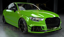 Load image into Gallery viewer, Pre-Preg Carbon Fibre Front Canards for Audi 8V RS3 Saloon 17-20
