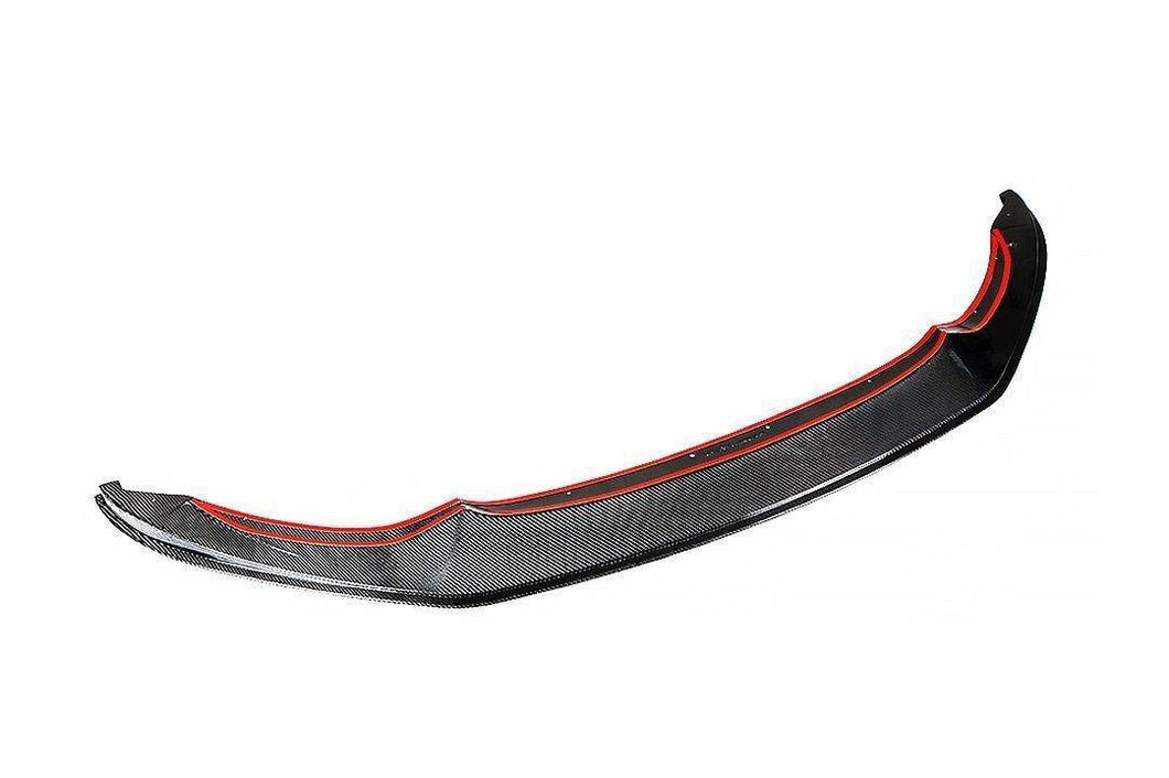 Carbon Fibre GTS Style Front Splitter / Front Lip for BMW M3 F80 (2014-2018) & M4 F82 F83 (2014-2019) - One-Piece 2x2 Weave CFRP