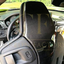 Load image into Gallery viewer, Pre-preg Carbon Fibre Seat Covers Pair for BMW F80 M3 F82 F83 M4 14-20
