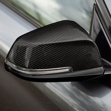 Load image into Gallery viewer, OEM Style Carbon Fibre Replacement Mirror Covers for BMW 1 2 3 4 Series
