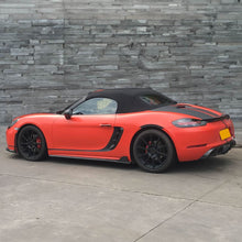 Load image into Gallery viewer, P Style Carbon Fibre Side Skirts for Porsche Boxster &amp; Cayman 718 16-19
