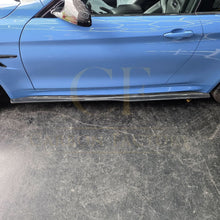 Load image into Gallery viewer, PSM Style Carbon Fibre Side Skirts Extension for BMW F82 F83 M4 14-20
