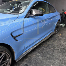 Load image into Gallery viewer, PSM Style Carbon Fibre Side Skirts Extension for BMW F82 F83 M4 14-20
