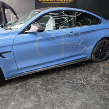 Load image into Gallery viewer, PSM Style Carbon Fibre Side Skirts Extension for BMW F82 F83 M4 14-20
