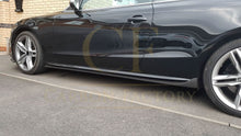 Load image into Gallery viewer, V Style Carbon Fibre Side Skirts for Audi B8 B8.5 A5 S5 2 Door 07-16
