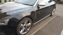 Load image into Gallery viewer, V Style Carbon Fibre Side Skirts for Audi B8 B8.5 A5 S5 2 Door 07-16
