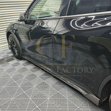 Load image into Gallery viewer, V Style Carbon Fibre Side Skirts for Tesla Model Y 19-23

