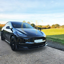 Load image into Gallery viewer, V Style Carbon Fibre Side Skirts for Tesla Model Y 19-23
