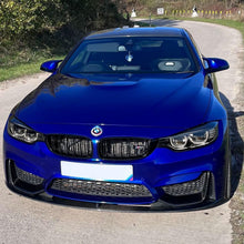 Load image into Gallery viewer, MP Style Carbon Fibre Front Splitter 3 Pieces Design for BMW F80 M3 F82 F83 M4 14-20
