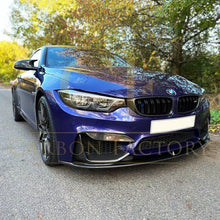 Load image into Gallery viewer, MP Style Carbon Fibre Front Splitter 3 Pieces Design for BMW F80 M3 F82 F83 M4 14-20

