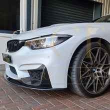 Load image into Gallery viewer, MP Style Carbon Fibre Front Splitter 3 Pieces Design for BMW F80 M3 F82 F83 M4 14-20
