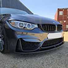 Load image into Gallery viewer, MP Style Carbon Fibre Front Splitter 3 Pieces Design for BMW F80 M3 F82 F83 M4 14-20
