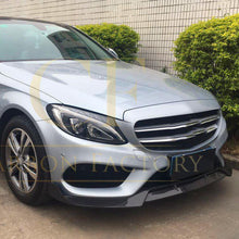 Load image into Gallery viewer, AMG Style Carbon Fibre Front Splitter for Mercedes Benz W205 C Class 15-18
