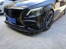 Load image into Gallery viewer, C43 Carbon Fibre Front Splitter for Mercedes Benz W205 C Class 20-21
