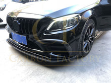 Load image into Gallery viewer, C43 Carbon Fibre Front Splitter for Mercedes Benz W205 C Class 20-21
