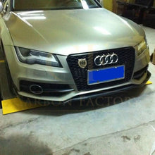 Load image into Gallery viewer, CF Style Carbon Fibre Front Splitter for Audi 4G A7 S Line S7 10-18
