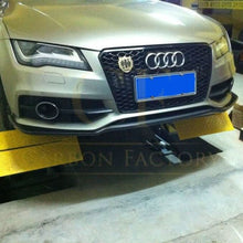 Load image into Gallery viewer, CF Style Carbon Fibre Front Splitter for Audi 4G A7 S Line S7 10-18
