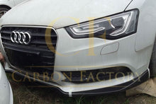 Load image into Gallery viewer, CF Style Carbon Fibre Front Splitter for Audi B8.5 A5 Non S-Line 11-16
