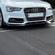 Load image into Gallery viewer, CF Style Carbon Fibre Front Splitter for Audi B8.5 S5 A5 S Line 11-16
