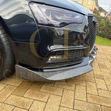 Load image into Gallery viewer, CF Style Carbon Fibre Front Splitter for Audi B8.5 S5 A5 S Line 11-16
