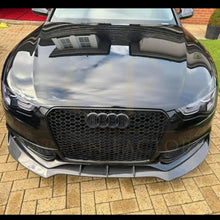 Load image into Gallery viewer, CF Style Carbon Fibre Front Splitter for Audi B8.5 S5 A5 S Line 11-16
