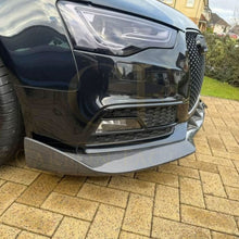 Load image into Gallery viewer, CF Style Carbon Fibre Front Splitter for Audi B8.5 S5 A5 S Line 11-16
