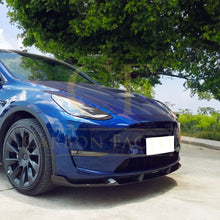 Load image into Gallery viewer, CS Style Pre-Preg Carbon Fibre Front Splitter for Tesla Model Y 19-23
