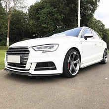 Load image into Gallery viewer, MP Style Carbon Fibre Front Splitter for Audi A3 Saloon S Line &amp; S3 16-19
