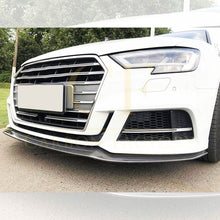 Load image into Gallery viewer, MP Style Carbon Fibre Front Splitter for Audi A3 Saloon S Line &amp; S3 16-19
