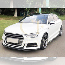 Load image into Gallery viewer, MP Style Carbon Fibre Front Splitter for Audi A3 Saloon S Line &amp; S3 16-19
