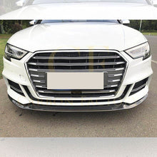 Load image into Gallery viewer, MP Style Carbon Fibre Front Splitter for Audi A3 Saloon S Line &amp; S3 16-19
