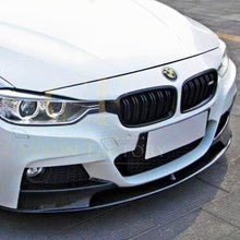 Load image into Gallery viewer, MP Style Carbon Fibre Front Splitter for BMW F30 F31 3 Series M Sport 12-19
